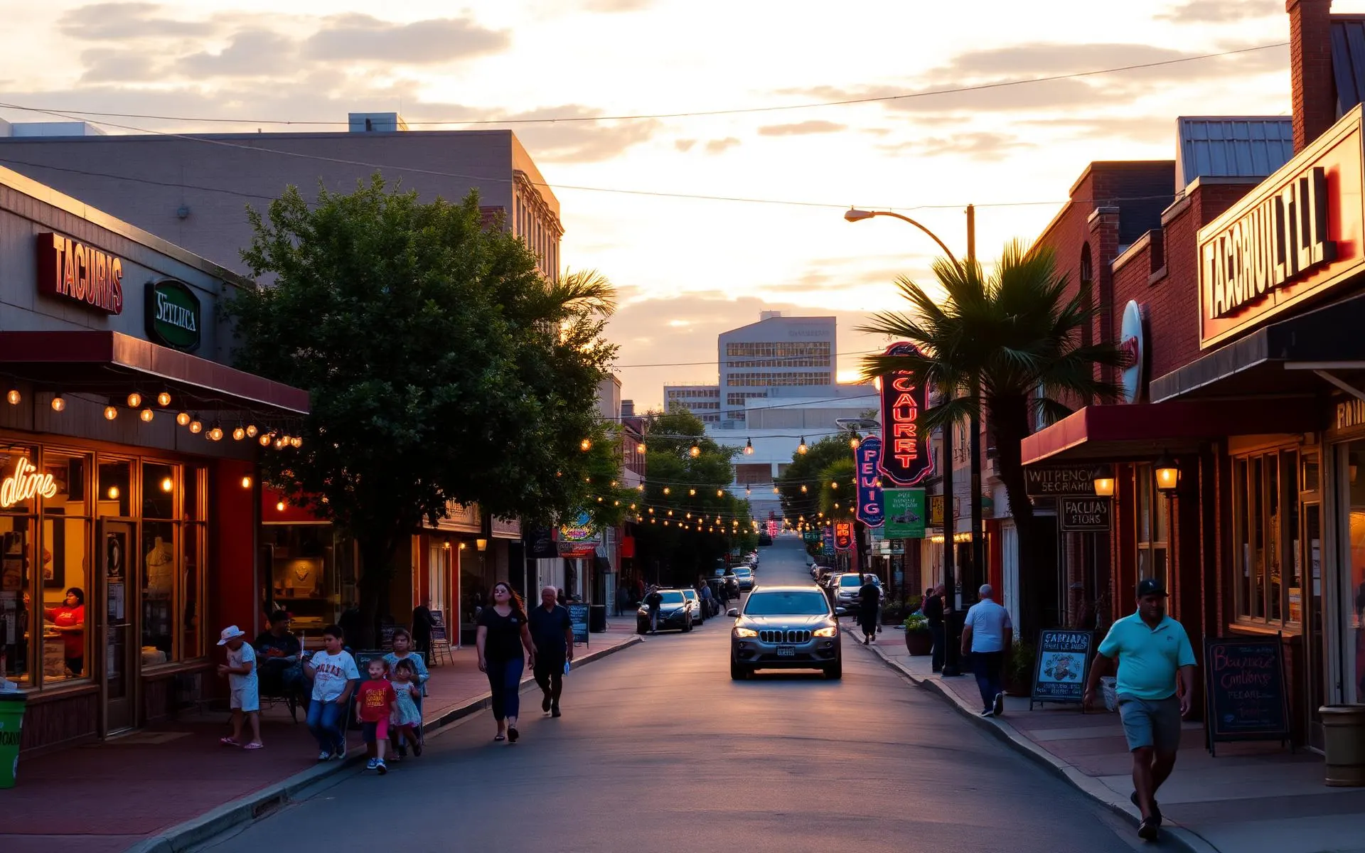 Nolensville Pike at golden hour