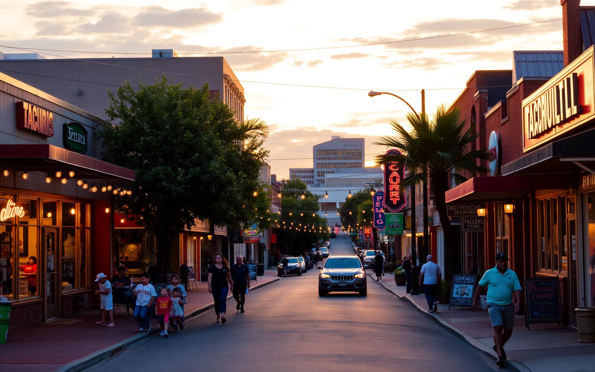 Nolensville Pike at golden hour